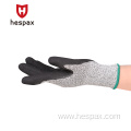 Hespax HPPE Protective Anti-cut Custom Logo Work Gloves